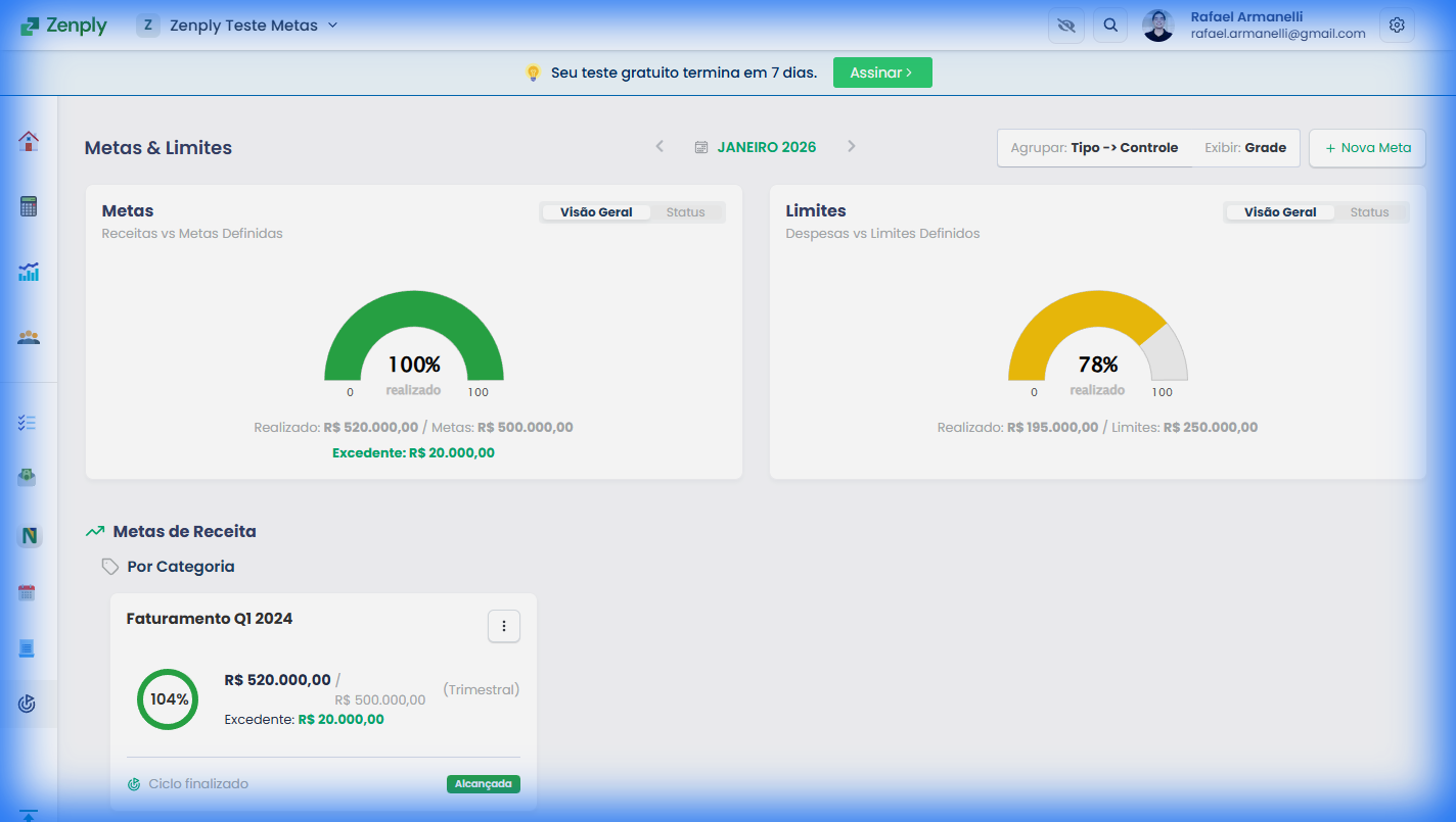 Fluxo de Caixa Simplificado